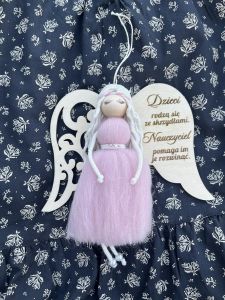 Skrzydła aniołka dla nauczyciela DOWN