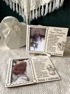 Ramka Podziękowanie Chrzestnym/Dziadkom 