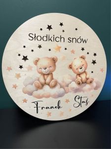 Lampka dwa misiaczki na chmurce 