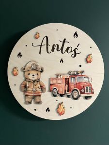 Lampka Miś strażak 