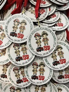 Medal strażacki dla dzieci 