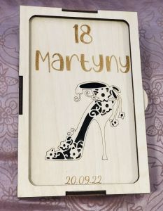 Skrzyneczka z życzeniami 18 OBCAS AŻUR