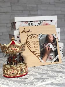 Metryczka URODZENIA z miejscem na zdjęcie 