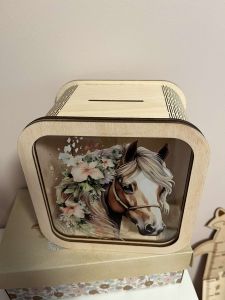 Skarbonka KONIK rose pink 