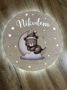 Lampka Miś w czapce 