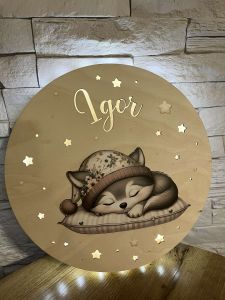 Lampka śpiący lisek 