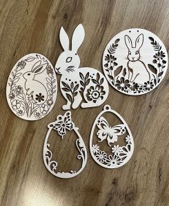 Zawieszka WIELKANOC wzory wiosenne rozmiary 