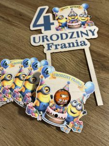 Podziękowanie minionki na lizaka 