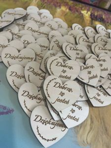 Serduszko z dowolnym napisem 