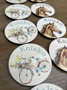 Magnes dowolna grafika dowolny napis kolorowy 