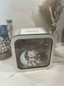 Skarbonka miś dziewczynka 