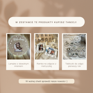 Zestaw Lampka + Metryczka + Tabliczki #3