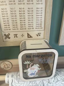 Skarbonka Dinozaury Blue